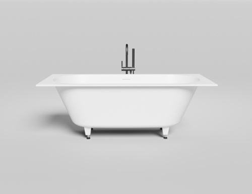 Ванна из искусственного камня Salini ORNELLA 104723M 170х70 встраиваемая прямоугольная с ножками - фото 2